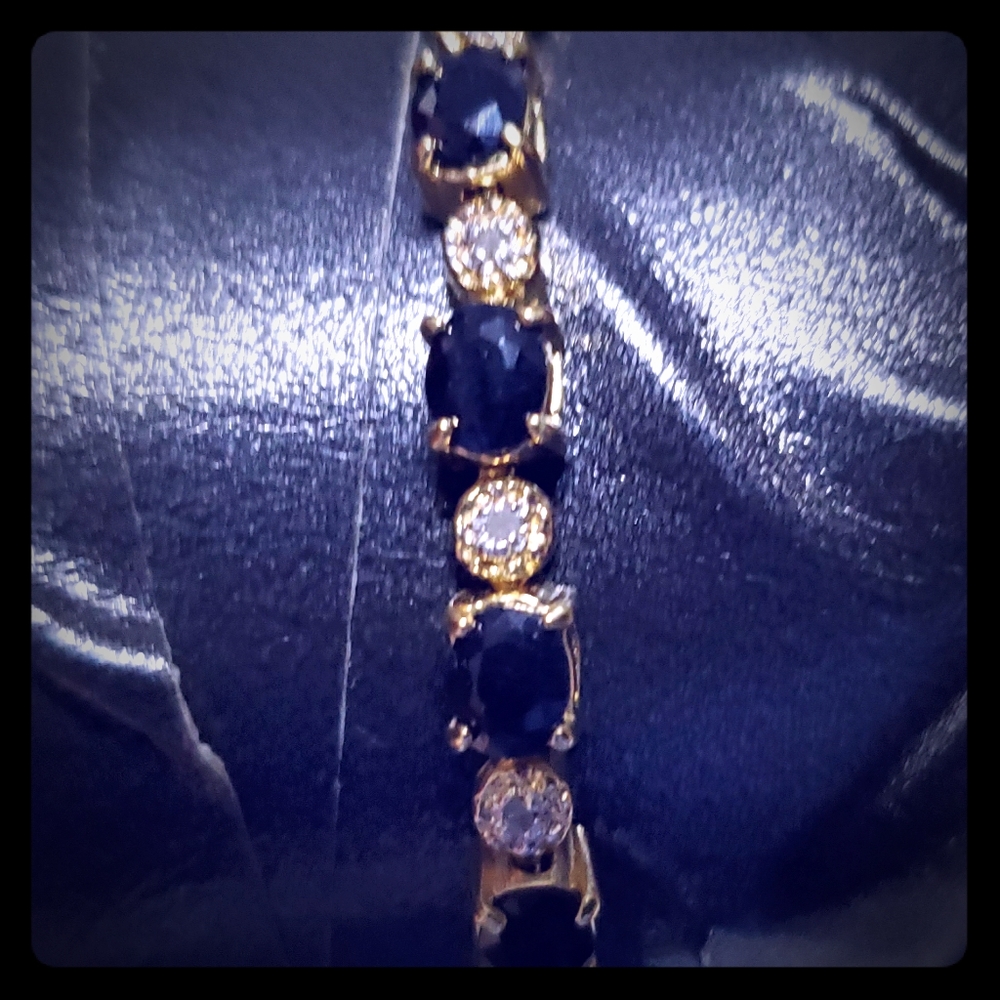 Voulez Vous Diamond & Black sapphire Bracelet